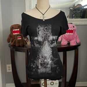 Y2k cross shirt